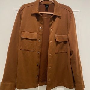 H&M Men's Brown Jacket, Size Large.